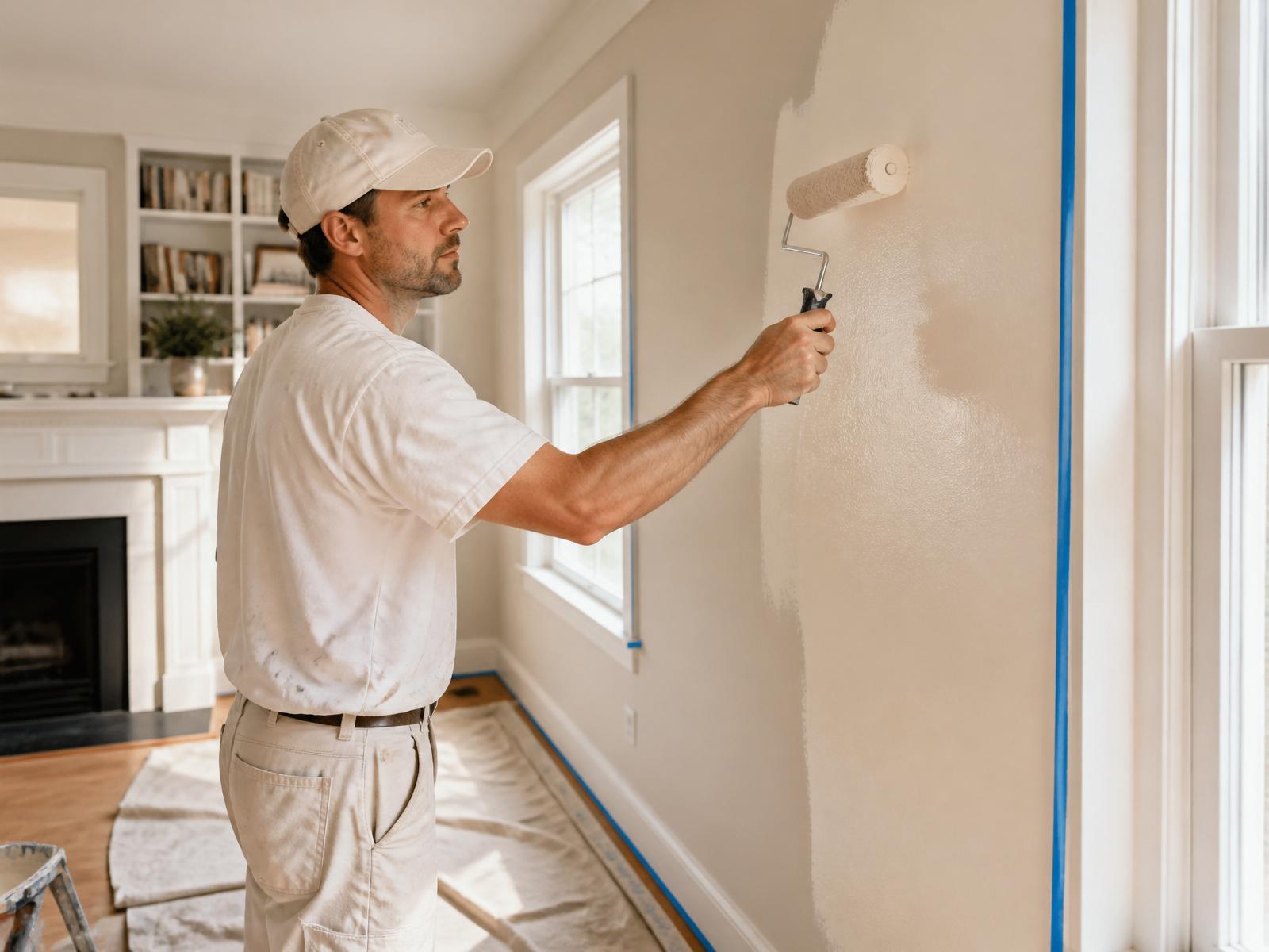 Living room walls & trim